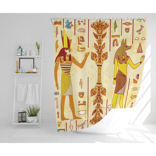 Roi Polyester Shower Curtain Set