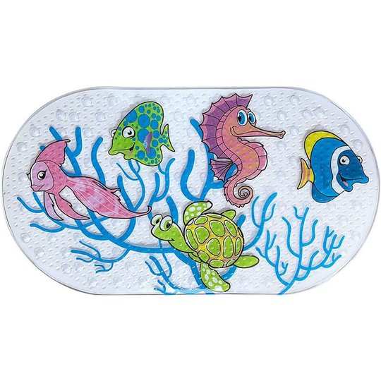 Gift - Shower Mat Bath Mat 38cm x 69cm Non-Slip Shower Mats with Suction Cups Machine Washable Bath Mat for Bathroom b