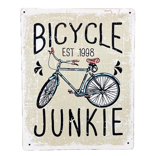 Bicycle Junkie Bike Signs and Plaques
