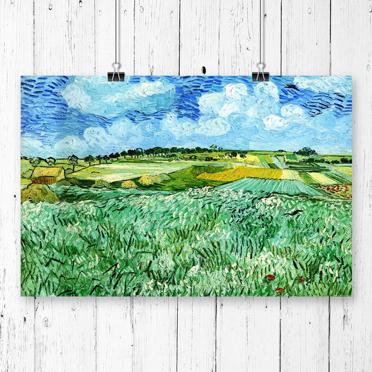 Landscape by Vincent Van Gogh - Painting Print on Paper