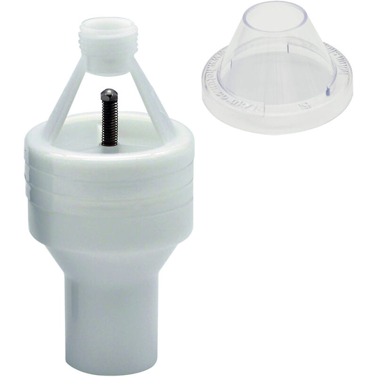Hotun - HiFlo 15mm x 32mm White Dry Trap Tundish with Shield HHW100C