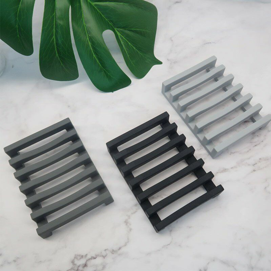 Perlerare - 3 Pack Soap Dish, Saver Silicone Case, Shower Soap Box, Easy Cleaning, Drying, Sink, Bathtub Deck, Soap Drainer, Silicone Soap Holder for