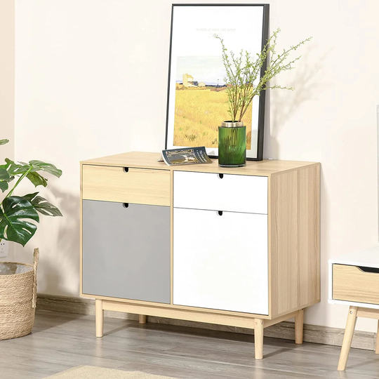 Gabilan 2 -Drawer 2 -Shelf Storage Cabinet