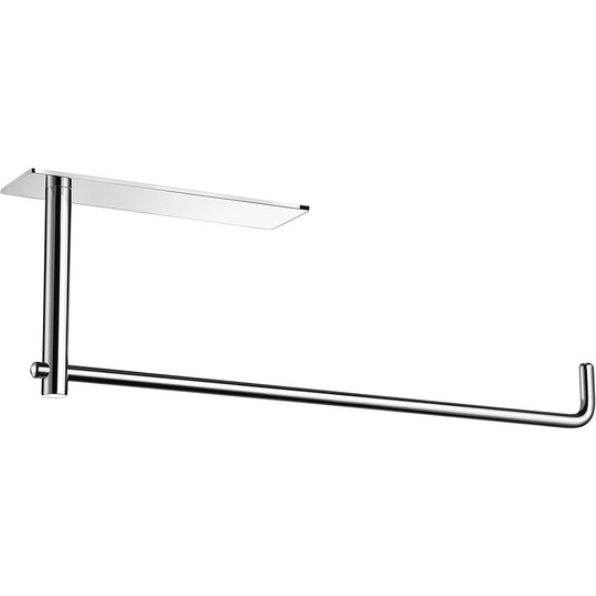 Paper Towel Holder Polished - Self Adhesive Under Cabinet Paper Roll Holder for Kitchen, Stainless Steel