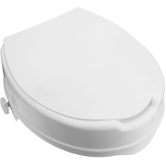 Raised toilet seat for wc with cap for adults - Primematik
