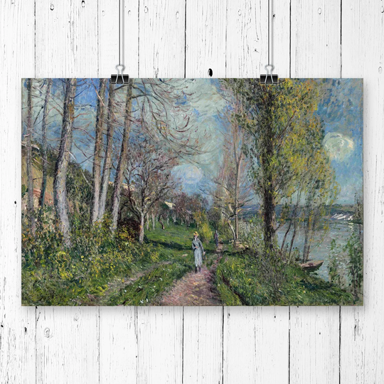 'Landscape -1' by Alfred Sisley Printing Print