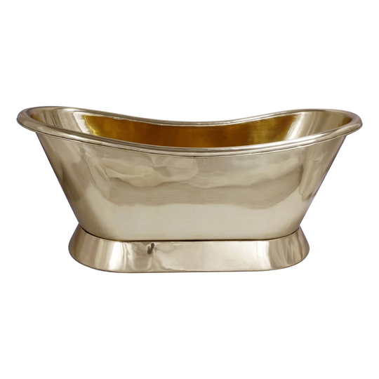 Slanting Base Brass 1680 mm x 725 mm Freestanding Bathtub