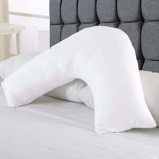 V Shaped Goose Feather and Down Pillow
