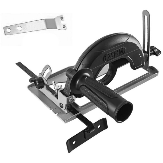 0-45¡ã Angle Adjustable 0-40mm Cutting Depth Adjustment Positioning Bracket Angle Grinder Retrofit Cutting Machine Slotting Base For 100-125MM Angle