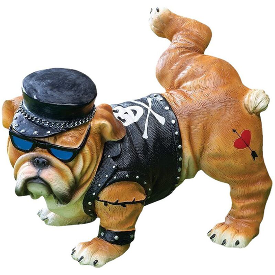 Garden Ornaments Statues Home Decoration, Nordic French Bulldog Model Creative Simulation Pee Dog Children's clothing decoration Sculpture