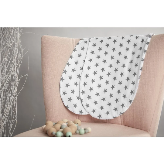Small Grey Stars Cushion Cover