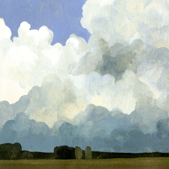 Blue Cumulus I by Emma Caroline - Wrapped Canvas Graphic Art
