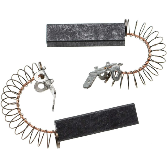 2x Carbon Brush Motor Brush 37 x 10 x 6,3mm compatible with Miele W441 TYPW441, W441U TYPW441U, W442 TYPW442 Washing Machine - Vhbw