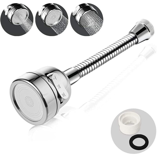 Bette Faucet Aerator, Adjustable Rotary Filter Aerator, Water Saver, Faucet Shower Extension for Kitchen Sinks, Bathroom