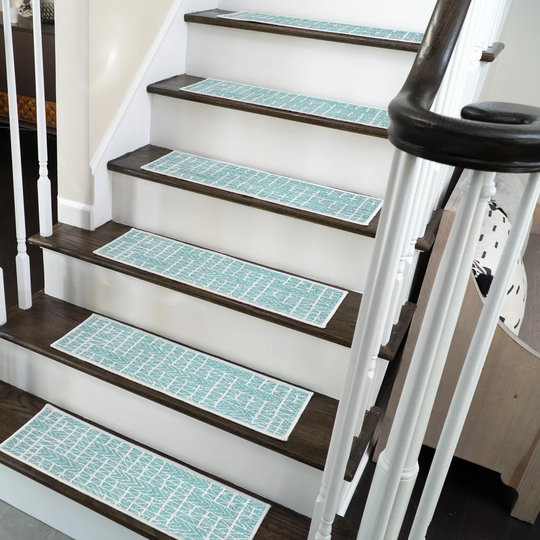 Hudson Design Non-Slip Light Teal Stair Tread