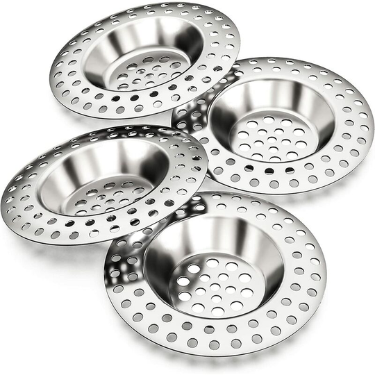 4 stainless steel kitchen drain covers