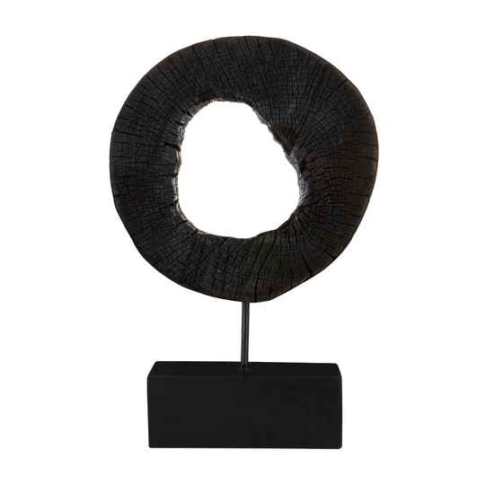 Complements on Stand Wood Sculpture