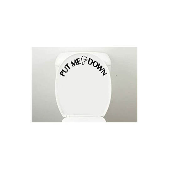 Toilet Seat Decal Funny Reminder Decoration Bathroom Sticker ,put me down