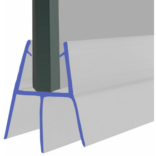 Shower Seal for Screens, Doors or Panels | Fits 4, 5 or 6mm Glass | Seals 10-15mm Gaps | SEAL070 (140cm) - Clear