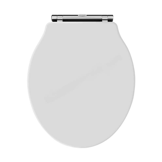 Porchester Traditional Soft Close Toilet Seat - White - Bayswater