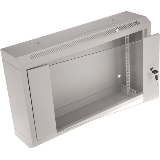 Rackmatic - Wall mounted rack cabinet 19'' 6U 600x150x370mm wall SOHORack white
