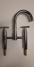 Kitchen Taps Bridge Sink Mixer Chrome