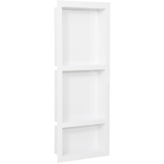 Vidaxl - Shower Niche with 3 Compartments Matt White 41x99x9 cm White