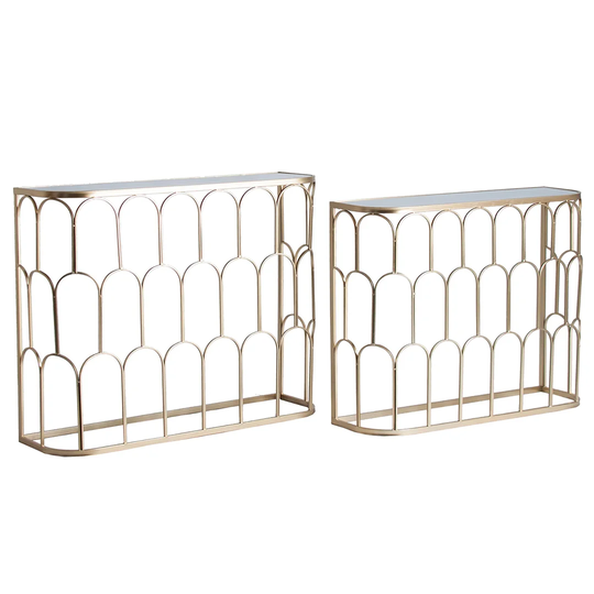 Tristan 2 Piece Console Table Set