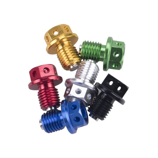 Sunflowergb - M12x14mm Magnetic Engine Oil Drain Screw For Off-Road Motorcycle Strong Magnetic Slag Absorption Screw