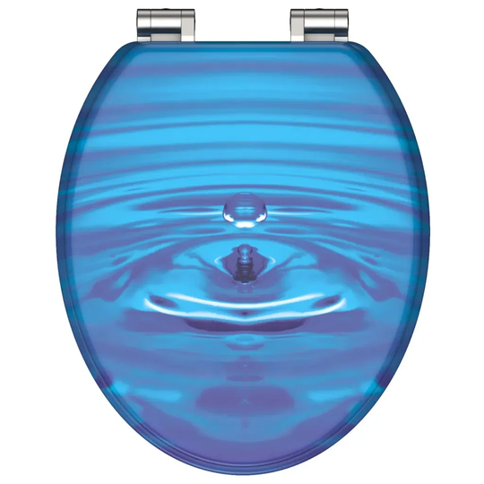 Schütte Toilet Seat with Soft-Close Blue Drop