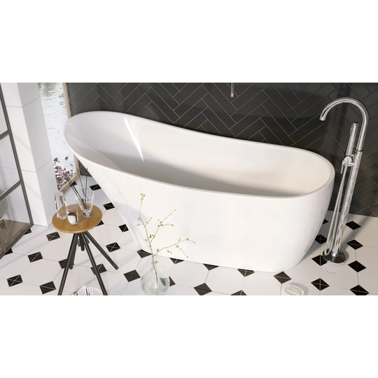 Akrati 1680 mm x 1680 mm Freestanding Slipper Bathtub