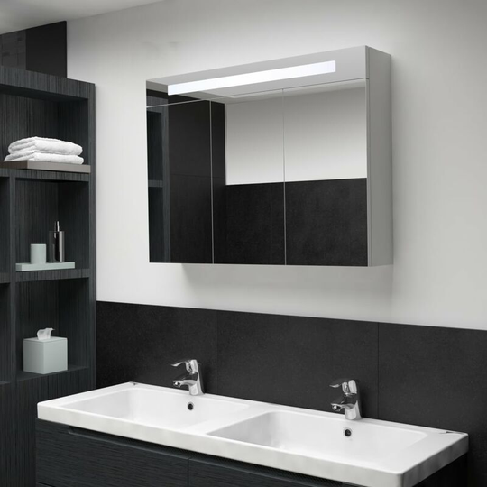 Led Bathroom Mirror Cabinet 88x13x62 cm