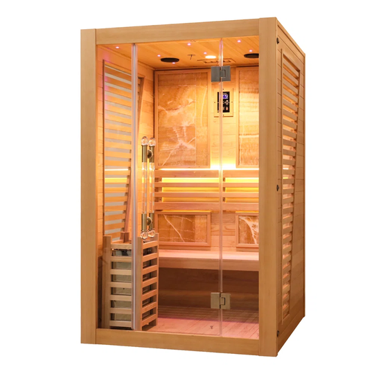 Vidalux 3 Person Elegant Traditional Sauna With Bluetooth