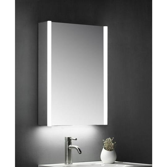 KBM-101 led Bathroom Mirror Cabinet With Shaver Socket; 700x500mm - Keenware
