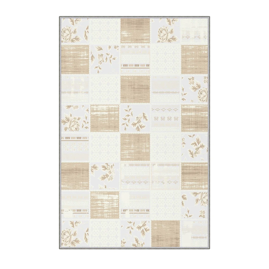 Ching Power Loom Ivory/Green Rug