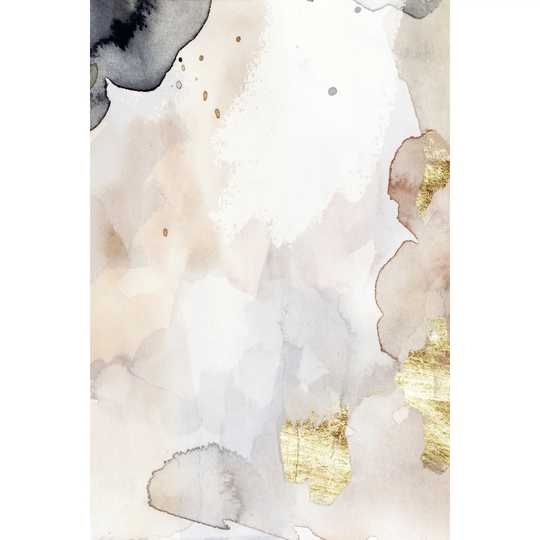 Indigo Blush and Gold I by Victoria Barnes - Wrapped Canvas Painting Print