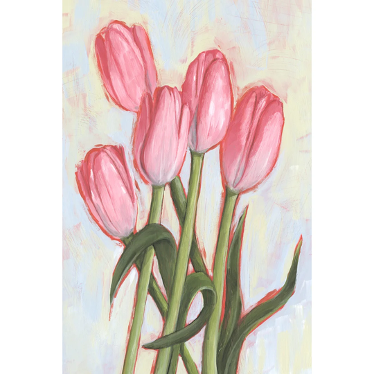 Peppy Tulip I by Annie Warren - Wrapped Canvas Painting