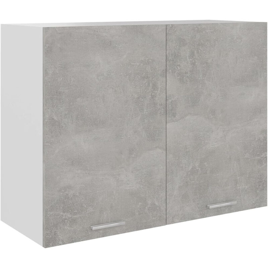 Hanging Cabinet Concrete Grey 80x31x60 cm Chipboard