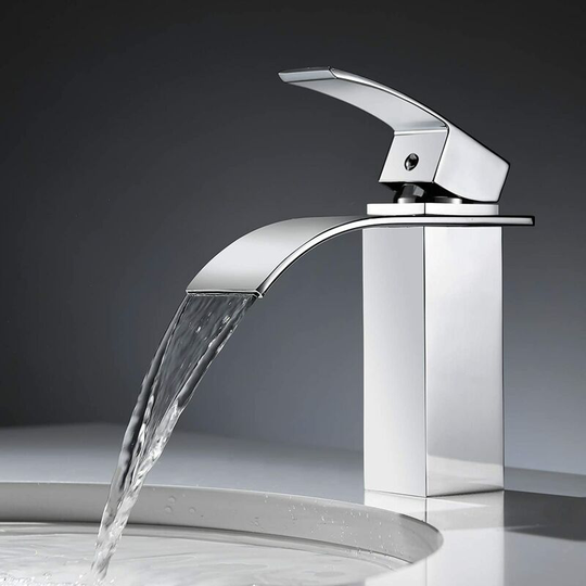 Bet Waterfall Bathroom Faucet, Single Lever Copper Basin Mixer