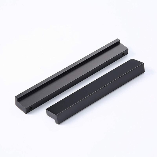 10PCS Aluminum Alloy Cabinet Door Handle Furniture Drawer Pulls Knobs (96mm, Black)