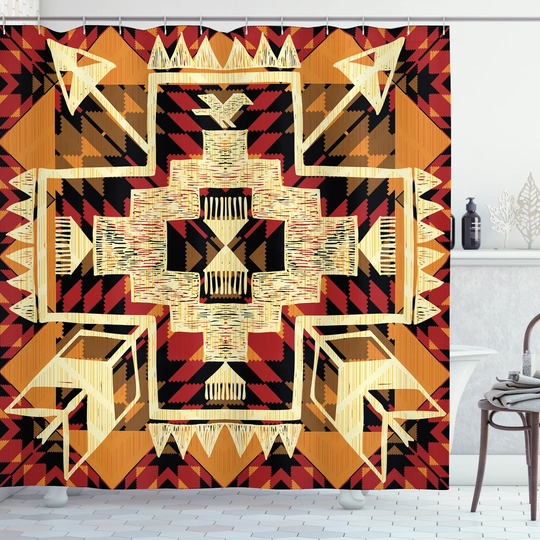 Bledar 13 Piece Polyester Shower Curtain Set
