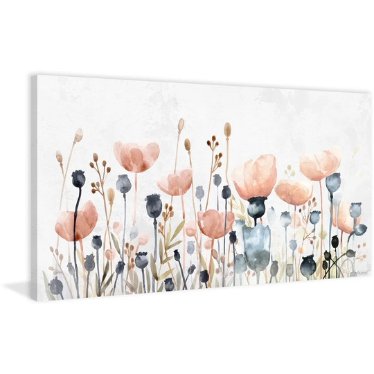 Wild Poppy Fields by August Grove - Wrapped Canvas Painting