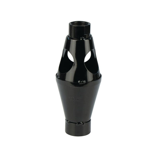 Tundish 1 x 1 ¼ Black Mild Steel - Alternative to: Andrews C384AWH