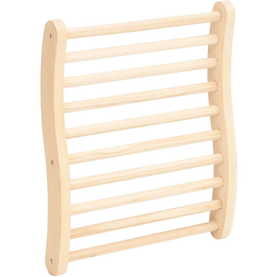 S-Shape Sauna Backrest Solid Wood Pine