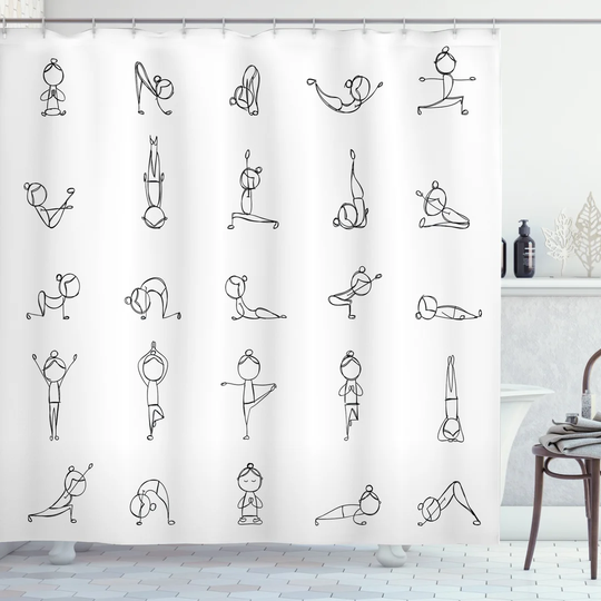 Bailin Polyester Shower Curtain Set