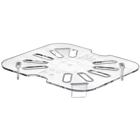Polycarbonate 1/6 Gastronorm Pan Drain Shelf - DM755 - Cambro