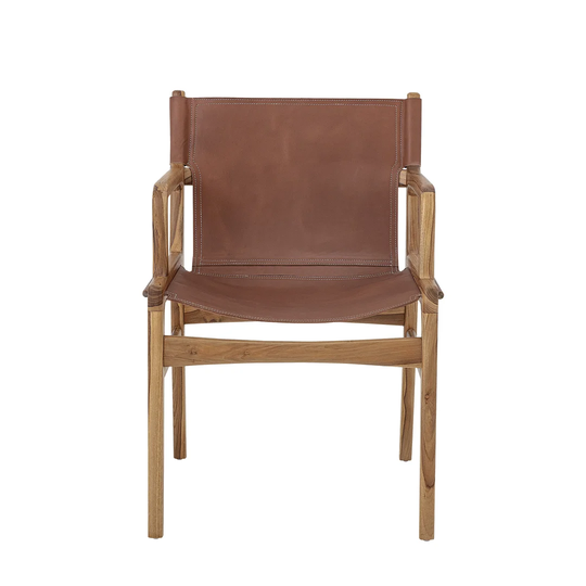 Ollie Teak Patio Dining Armchair