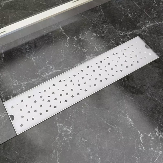 Linear Shower Drain Bubble 530x140 mm Stainless Steel VD04368 - Hommoo
