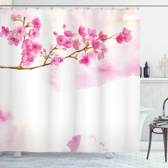 Bily 13 Piece Polyester Shower Curtain Set