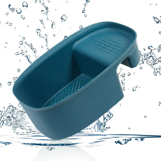 Sink Strainer Colander Drain Basket, Multifunction Saddle-shaped Mesh Strainer, Corner Food Strainer over The Sink for Kitchen Waste, Vegetable,